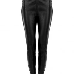MET1 Rival Faux Leather Lace Up Pants