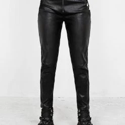 MET1 Rival Faux Leather Lace Up Pants