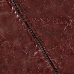 CHI1 Clothing HELLRAISA FAUX LEATHER A-LINE SKIRT VENOM RED