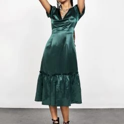 LVT1 MOSS MIDI TIER DRESS Women 24 LVT1 MOSS MIDI TIER DRESS Women