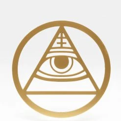 KEO1 ALL-SEEING EYE BRASS COASTER Men