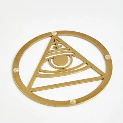 KEO1 ALL-SEEING EYE BRASS COASTER Men