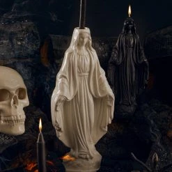 AFT1 Men CRYING MADONNA CANDLE HOLDER