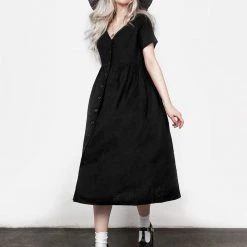 MET1 Rowan Linen Button Up Midi Dress