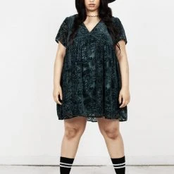 MET1 Doll Parts Smock Dress Women