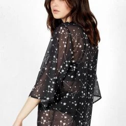 MET1 Cosmos Sheer Kaftan Dress Clothing