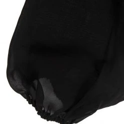 MET1 Maria Ruched Sheer Sleeve Top