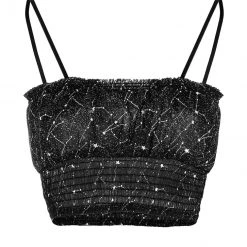 MET1 Spectral Ruched Crop Top