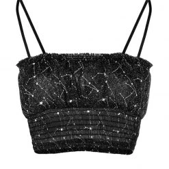 MET1 Spectral Ruched Crop Top