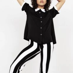 MET1 Clothing Afterlife Stripe Jersey Flares