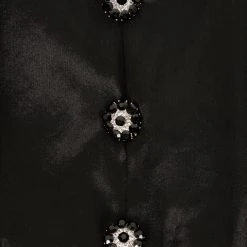 MET1 Andie Puff Sleeve Organza Dress Women