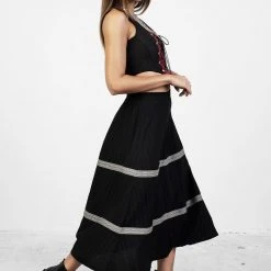 CHI1 Morris Tiered Midi Skirt