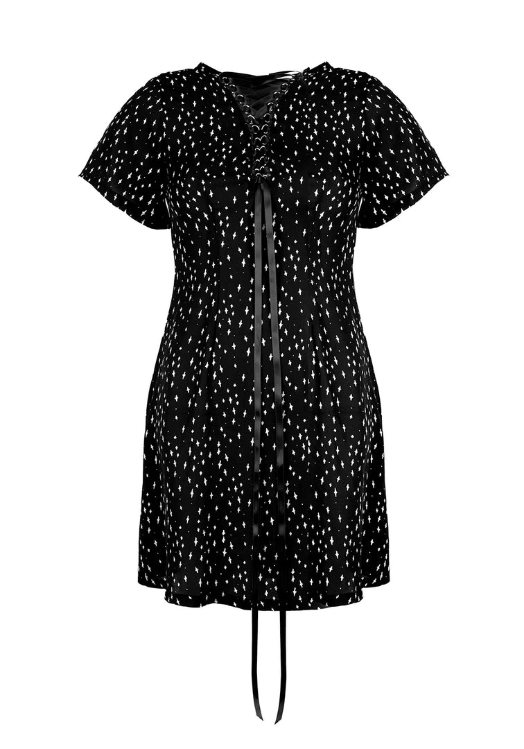 CHI1 BLASPHEME LACE UP MINI DRESS 7 CHI1 BLASPHEME LACE UP MINI DRESS