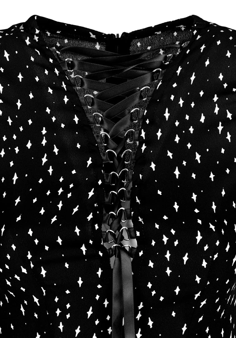 CHI1 BLASPHEME LACE UP MINI DRESS 8 CHI1 BLASPHEME LACE UP MINI DRESS