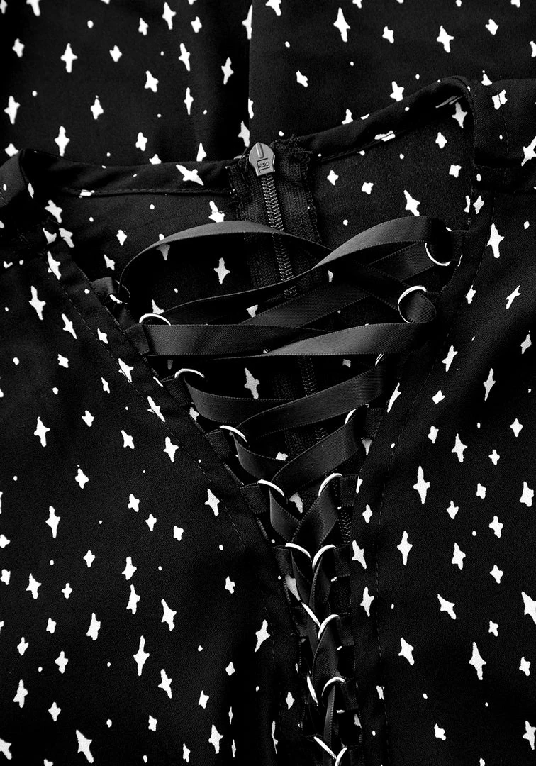 CHI1 BLASPHEME LACE UP MINI DRESS 9 CHI1 BLASPHEME LACE UP MINI DRESS