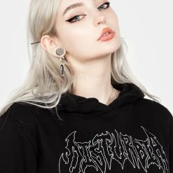 DDS1 VOID DISTRESSED HOODY DRESS Clothing