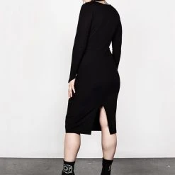 DDS1 Clothing VAMPIRA V-NECK MIDI DRESS 33 DDS1 Clothing VAMPIRA V-NECK MIDI DRESS