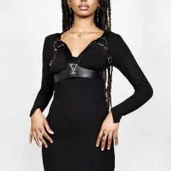 DDS1 Clothing VAMPIRA V-NECK MIDI DRESS 28 DDS1 Clothing VAMPIRA V-NECK MIDI DRESS