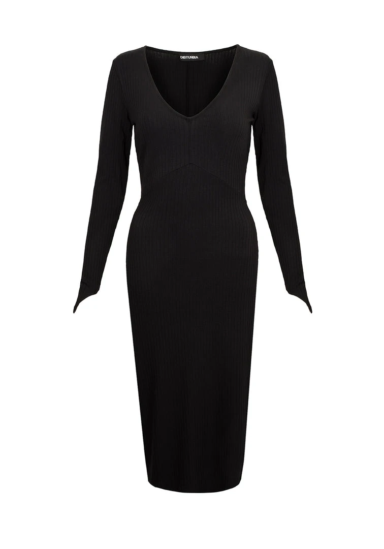 DDS1 Clothing VAMPIRA V-NECK MIDI DRESS 9 DDS1 Clothing VAMPIRA V-NECK MIDI DRESS
