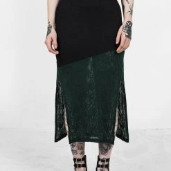 DDS1 FAE MIDI SPLIT SKIRT