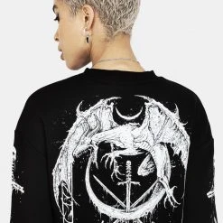 DDS1 Women SMAUG LONG SLEEVE CROP SWEATER