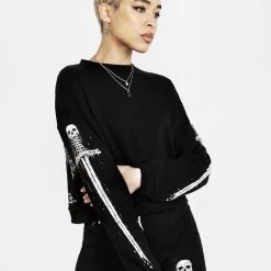 DDS1 Women SMAUG LONG SLEEVE CROP SWEATER