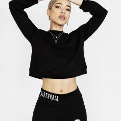 DDS1 Women SMAUG LONG SLEEVE CROP SWEATER