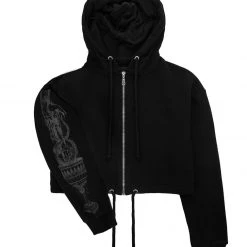 DDS1 GABHAR ZIP UP CROP HOODY