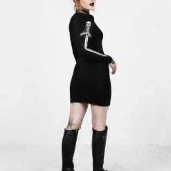 DDS1 SKULTRO MOCK NECK BODYCON DRESS Coming Soon