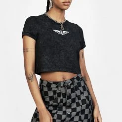 JB1 KERB A-LINE DENIM MINI SKIRT