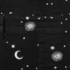 DEN1 CELESTIAL EMBROIDERED DUNGAREES 16 DEN1 CELESTIAL EMBROIDERED DUNGAREES