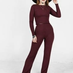 DES1 Clothing MUNDI LONG SLEEVE CROP TOP