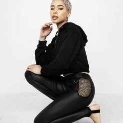 DMT1 Clothing SCANDAL CHAPS PU LEGGINGS