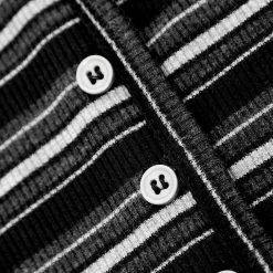 DMT1 Rave Stripe Short Sleeve Cardigan