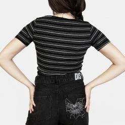 DMT1 Rave Stripe Short Sleeve Cardigan