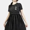 DMT1 Space Cakes Stripe Mini Dress Women