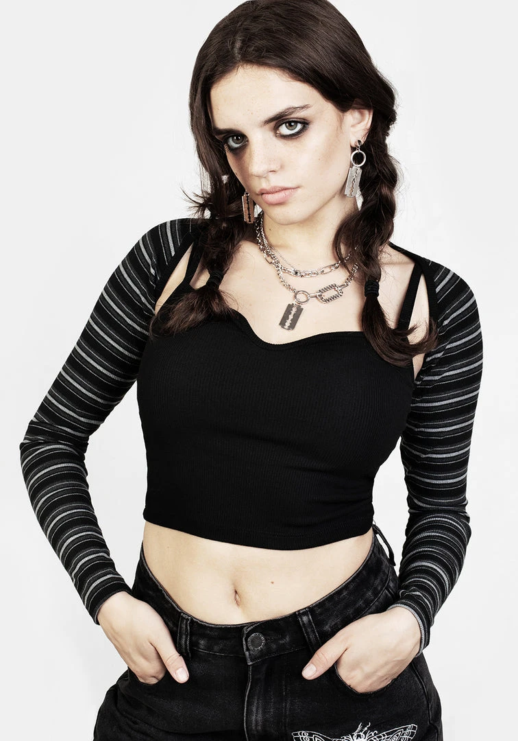 DMT1 Gwen 90s Cami Top And Stripe Cardigan Women 3 DMT1 Gwen 90s Cami Top And Stripe Cardigan Women