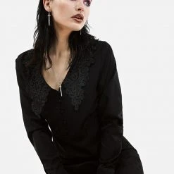 JB1 Clothing BROODING BUTTON DOWN MINI DRESS