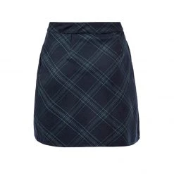 LVT1 LITERATI CHECK MINI WRAP SKIRT