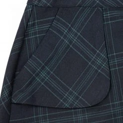 LVT1 LITERATI CHECK MINI WRAP SKIRT