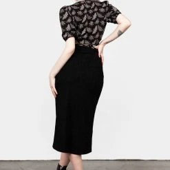 LVT1 Women CABERNET SUEDE MIDI SKIRT