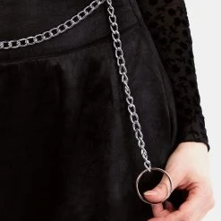 LVT1 TABULARASA MINI SKIRT WITH BELT CHAIN