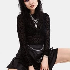 LVT1 TABULARASA MINI SKIRT WITH BELT CHAIN