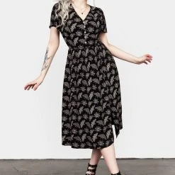 LVT1 MORTMOTH SHORT SLEEVE MIDI DRESS