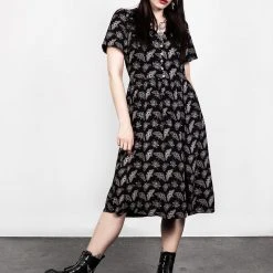 LVT1 MORTMOTH SHORT SLEEVE MIDI DRESS