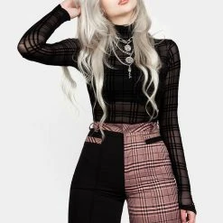 LVT1 LOVEBUZZ SPLICED CROP TROUSERS