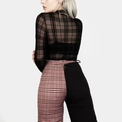 LVT1 LOVEBUZZ SPLICED CROP TROUSERS