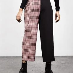 LVT1 LOVEBUZZ SPLICED CROP TROUSERS