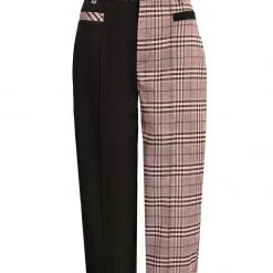 LVT1 LOVEBUZZ SPLICED CROP TROUSERS