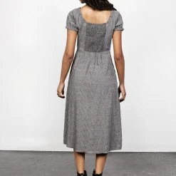 LVT1 Women ELVINA LACE UP MIDI DRESS